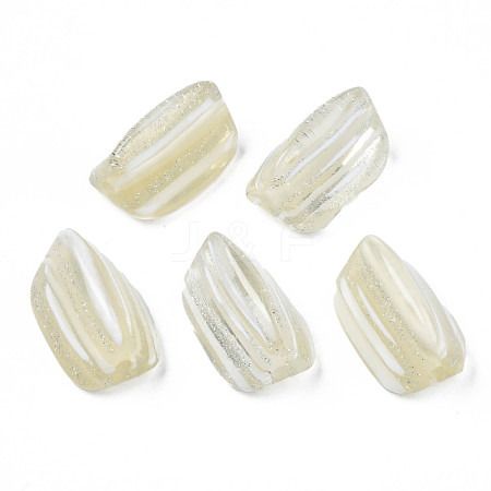 Two Tone Transparent Acrylic Beads TACR-S159-02-1