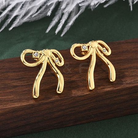 304 Stainless Steel Stud Earrings for Women EJEW-U052-10G-1