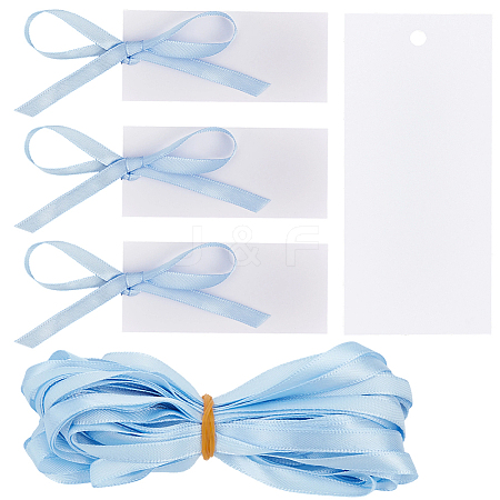 50Pcs Blank Rectangle White Paper Gift Tags CDIS-CN0001-03C-1