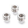 202 Stainless Steel European Bead Cores X-STAS-M282-02P-1