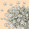 Brass Rhinestone Spacer Beads RB-PA0001-01-7