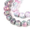 Anti-Tarnish Electroplate Glass Beads Strands GLAA-N010-10mm-09-2