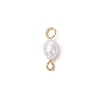 Natural Cultured Freshwater Pearl Potato Links Connector Charms PALLOY-JF04173-02-3