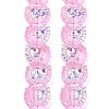 Electroplate Baking Paint Transparent Glass Beads Strands GL-CBA17FF-01H-3
