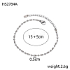 304 Stainless Steel Ball Chains Bracelets BJEW-OY001-02P-2