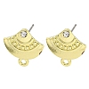 Rack Plating Alloy Stud Earring Finding FIND-C053-05G-01-1