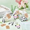 Olycraft PVC Plastic Panda Keychain KEYC-OC0001-04-5