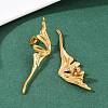 304 Stainless Steel Butterfly Wing Stud Earrings EJEW-I320-22G-02-2