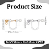 Plastic Clip-on Earring Findings STAS-UN0001-21-2