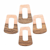 Opaque Resin & Walnut Wood Pendants LS-RESI-S389-034A-C02-1