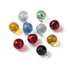 Faceted Round Glass Cabochons GGLA-YW001-13A-1