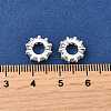 Brass Micro Pave Clear Cubic Zirconia Beads KK-K300-02D-S-3
