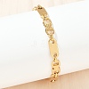 304 Stainless Steel Chain Bracelets for Women Men BJEW-Z143-28G-3