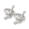 Brass Knot Connector Charms KK-S518-05P-2