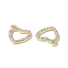 Rack Plating Alloy Rhinestone Charms PALLOY-M203-16LG-3