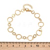 304 Stainless Steel Link Chain Bracelets for Women BJEW-P373-03A-G-4