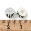 Brass Micro Pave Cubic Zirconia Spacer Beads ZIRC-F141-03S-01-2