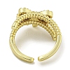 Bowknot Brass Micro Pave Cubic Zirconia Open Cuff Ring for Women RJEW-E296-11G-3