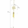 Halloween Spider Web Alloy & Iron & Eanmel Wind Chime PW-WGF44C9-01-1