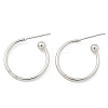 Brass Stud Earrings EJEW-L245-001P-4