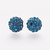 Polymer Clay Rhinestone Beads RB-K050-10mm-C17-2