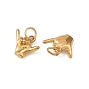 304 Stainless Steel Charms X-STAS-G364-09G-2