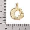 Brass  Micro Pave Clear Cubic Zirconia Pendant KK-I712-48G-01-3