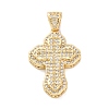 Brass Micro Pave Cubic Zirconia Pendants KK-S510-48G-01-1