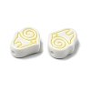Handmade Porcelain Beads PORC-Z004-01G-2