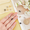 SUPERFINDINGS 12Pcs 3 Colors Brass Micro Pave Clear Cubic Zirconia Tube Bails ZIRC-FH0001-30-3