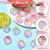 25Pcs 5 Colors Transparent Resin Fruit Decoden Cabochons RESI-CJ0004-16-3