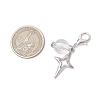 Clear Acrylic & Alloy Star & Moon & Planet Pendant Decorations X-HJEW-JM03051-3