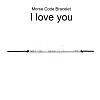 Unisex Adjustable Morse Code Bracelets BJEW-JB04988-04-2