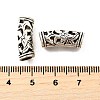 Hollow Tibetan Style Alloy European Beads TIBE-L008-33AS-3