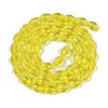 Transparent Imitation Jade Glass Beads Strands GLAA-N005-T10mm-D26-2