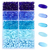 600Pcs 5 Styles Transparent & Opaque Colours Glass Seed Beads SEED-PA0001-16B-7
