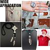 8Pcs 2 Size Alloy Cord Ends FIND-CA0003-70-6