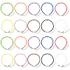 40Pcs 10 Colors Braided Waxed Cord Bracelets for Men Women BJEW-SC0001-71-7