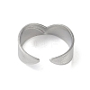 Stainless Steel V Shaped Cuff Rings RJEW-L114-01P-3