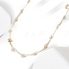 925 Sterling Silver Link Chain Necklaces NJEW-L116-05G-2