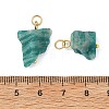 Raw Rough Natural Amazonite Pendants PALLOY-JF05880-3