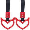 2Pcs ABS Plastic Devil Heart Rear Bumper Warning Handle Ring HJEW-SP0001-51B-1