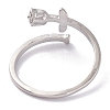 Brass Cuff Rings RJEW-P020-05P-3
