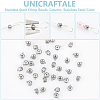 Unicraftale 40Pcs 303 Stainless Steel Crimp Beads STAS-UN0056-73-5