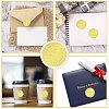 34 Sheets Self Adhesive Gold Foil Embossed Stickers DIY-WH0509-002-4