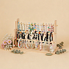 3-Tier Wood Bracelet Organizer Display Stands ODIS-WH0043-316-4