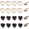20Pcs 2 Colors Alloy Enamel Metal Buttons FIND-GF0008-18-1