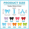 14Sets 7 Colors Baking Paint Opaque Acrylic Bead OACR-TA0003-99-5