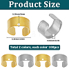 200Pcs 2 Colors Zinc Alloy Dreadlocks Beads Hair Decoration FIND-SC0020-35-2