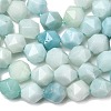 Natural Flower Amazonite Beads Strands G-Z119-A09-03-5